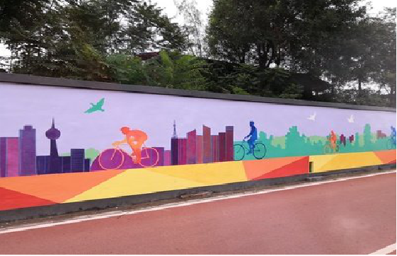 张家界墙体彩绘-围墙