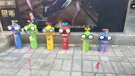 张家界商业区彩绘