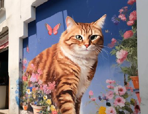 张家界自己绘制有个性的手绘墙