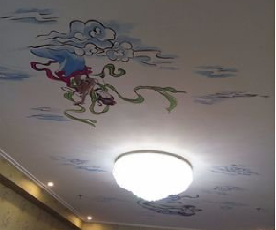 张家界如何快速绘制天花板上的手绘墙？