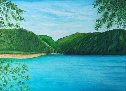 张家界在墙绘中，如何绘画绿水青山？